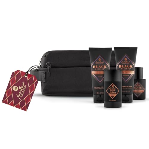 Jack Black Body Collection Set for Men - Mens Body Wash, Pit Boss Men's Deodorant, Body Lotion, Grooming Kit