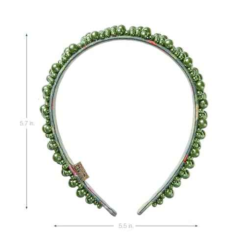 Wicked 2 Pearl Elphaba Poppy Green Headband - hair accessories for women and girls - gifts for her -Scunci by Conair