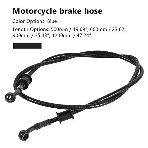 120cm Motorcycle Brake Hose, Universal Hydraulic Clutch Oil Pipe Replacement for Dirt Bike Motocross Street Bikes