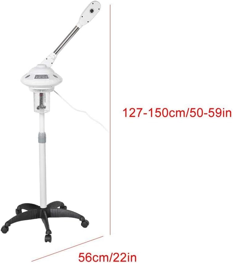 Professional Facial Steamer, Hot Mist Spray, Rocker Arm, Vaporizador Facial Steamer for Estheticians, Face Steamer for Deep Cleaning