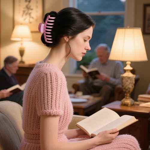 TOCESS 8 Pack Big Hair Claw Clips for Women Large Claw Clip for Thin Thick Curly Hair 90's Strong Hold 4.33 Inch Nonslip Matte Jumbo Hair Clips (8 Pcs)