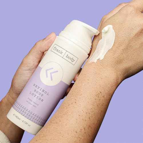 frank body Retinol Body Lotion | Firming & Smoothing Body Moisturizer | Evens Skin Tone & Improves Texture |With Retinol, Peptides & Berry Extracts | Vegan & Cruelty-Free | Berry Scent |140ml