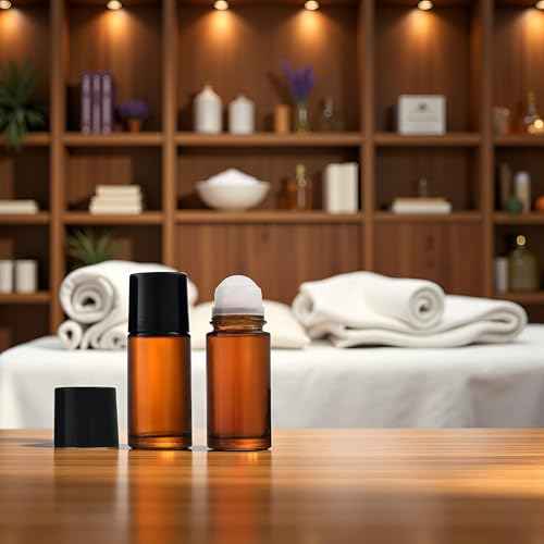 2 Pcs Brown 50ml Glass Essential Oil Roller Bottles Refillable Roll on Bottles Empty Deodorant Bottle, Refillable Containers Accessories, Containers Rollerball Bottles for Fragrance Roller Bottles