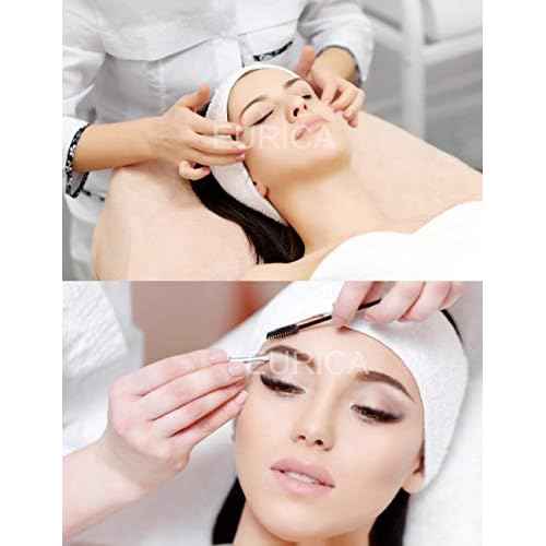 EUICAE Spa Headband Hair Wrap Sweat Headband Head Wrap Hair Towel Wrap Non-slip Stretchable Washable Makeup Headband for Face Wash Facial Treatment Sport Fits All White (White)