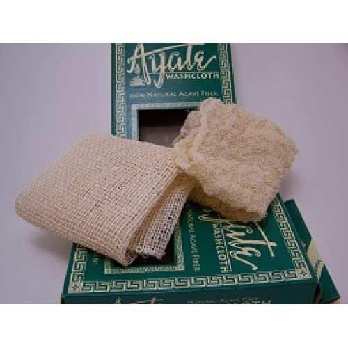 Ayate Washcloth, Exfoliating Washcloth, Agave Fiber Body & Face Wash Cloth, Body Loofah Alternative, Mold-Resistant Scrub Towel (Pack of 6)