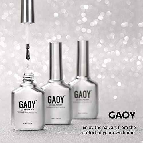 GAOY Matte Gel Top Coat for Gel Nail Polish, 16ml No Wipe Matte Finish for Long Lasting UV Light Cure Nail Art DIY