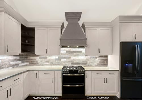 ALL-IN-ONE Paint, Durable cabinet and furniture paint. Built in primer and top coat, no sanding needed. Includes our 30 featured color card - Thistle (gray purple), Quart