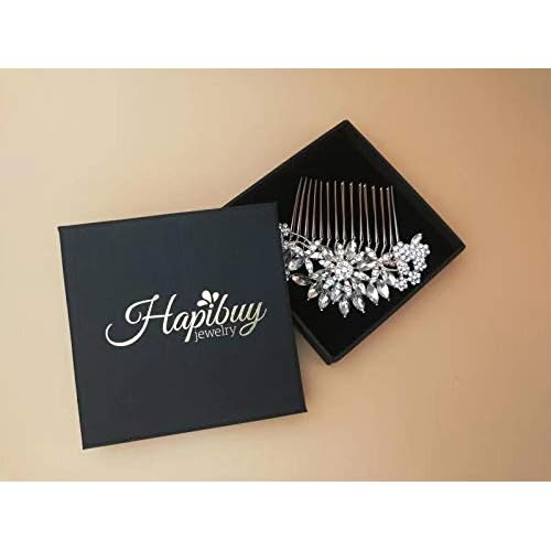 Crystal Bridal Wedding Hair Comb Silver Wedding Headpiece Hair Clip For Bride and Bridesmaid