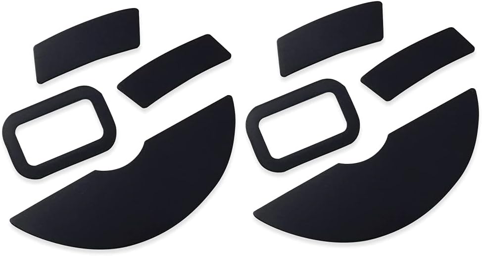 2Sets Rounded Edges Curved Mouse Feet Pads Skates Compatible for Razer Mamba Wireless RC30-027101 Gaming Mouse (for Mamba Wireless Mouse feet)