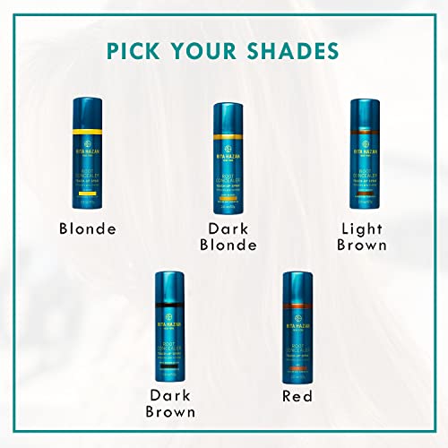Rita Hazan Root Concealer Touch Up Spray - Instant Spray To Cover Up Roots - Quick Drying, Water-Resistant Formula - Temporary Hair Color Spray for Gray Roots - 2 oz. Root Spray