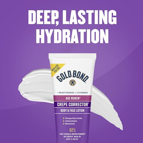 Gold Bond Age Renew Day & Night Duo Lotion Set for Body & Face, Gold Bond Crepe Corrector Lotion, Visibly Firms Skin & Gold Bond Retinol Overnight Lotion, Visibly Smooths Skin, 8.6 oz.
