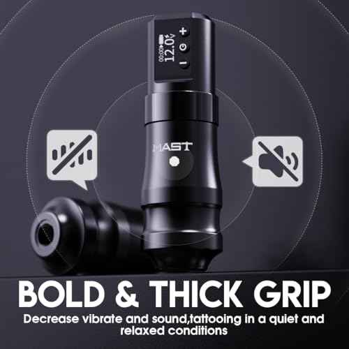 Mast Mini Tattoo Pen Kit - Cordless Corded Tattoo Gun Machine with 2 Batteries & RCA Cable 3.6mm Stroke Complete Tattoo Kit for Beginners Professionals