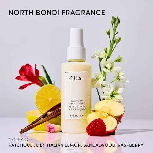 OUAI Leave In Conditioner & Heat Protectant for Hair - Prep Hair for Styling or Use as Detangling Spray to Fight Frizz & Flyaways - No Parabens, Sulfates or Phthalates (1.5 oz)