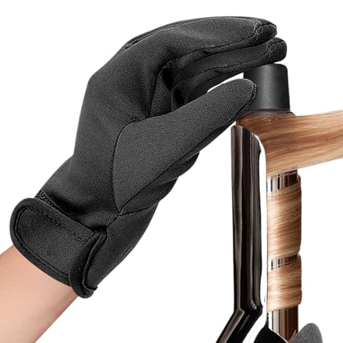 Hair Styling Gloves - Professional Heat Resistant Gloves, 5 Fingers Heat Protection | Reusable Non Slip Mitts, Flexible Hair