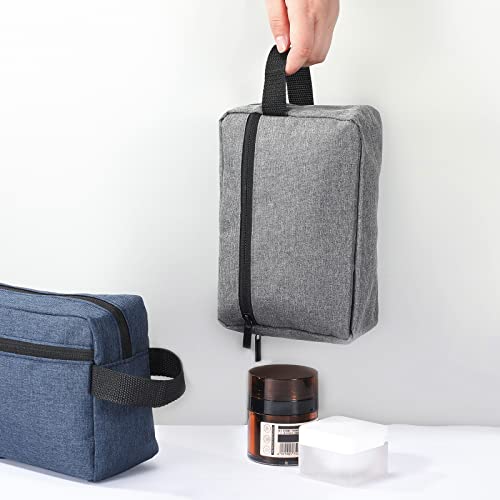 Sanwuta 8 Pcs Travel Toiletry Bag for Men Waterproof Grooming Bag Portable Cosmetic Storage Makeup Pouch Organizer with Large Capacity Groomsmen Gifts for Wedding Day