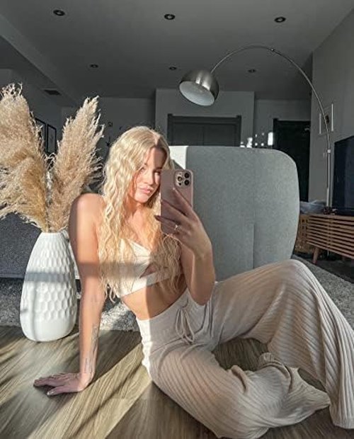 Aria Beauty The Waver - Hair Waver Tool for Beachy Boho and 90’s Hollywood Glam Waves - Suitable for All Hair Types - Pink Marble - 1 pc