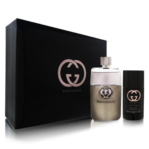 Gucci Guilty Pour Homme Cologne Gift Set for Men 3 oz Eau De Toilette Spray