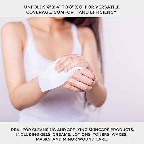 ForPro Professional Collection All-Purpose Lint-Free 4-Ply Esthetic Wipes, Non-Woven, For Salon and Spa Use, Soft, Strong and Durable, Latex-Free, 4" x 4", 200-Count