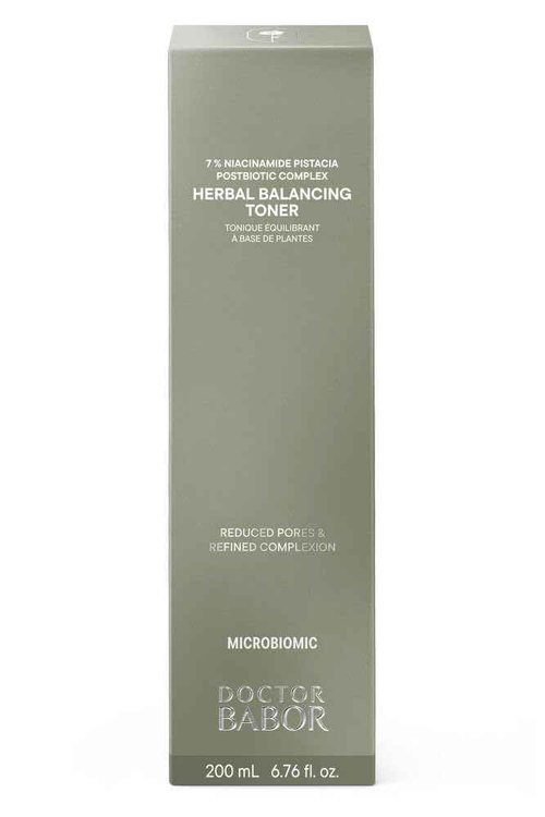 Doctor BABOR Microbiomic Herbal Balancing Toner (200 ml) - Vegan Facial Toner with Plant Extracts and Niacinamide - Professional Skincare for Clear, Radiant Skin