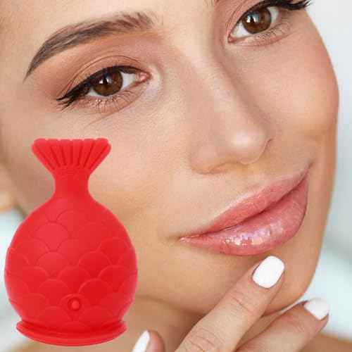 Lips Enhancer Plumper Device - Silicone Fish Lip Filler Tools Reusable Lip Enhancer, Fastly Lip Pumps Bigger Device, Suction Plumper Womens Lip Plumper, For Lip Care & Sexy Lip Accent For Women