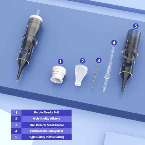 20pcs Tattoo Needles Cartridge, Disposable Tattoo Needle Cartridges for Tattoo Machine Supplies, 20PCS Assorted Mixed Size #12 3RL 5RL 7RL, #12 7M1, Round Liner Shader Magnum (3RL+5RL+7RL+7M1)