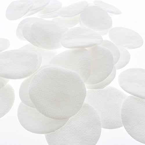 Delon Premium Dual-Sided Cotton Rounds, 100 Count (Pack of 1) ? Lint-Free, Hypoallergenic, 100% Cotton Pads for Makeup, Skincare & Nails ? Made in Canada