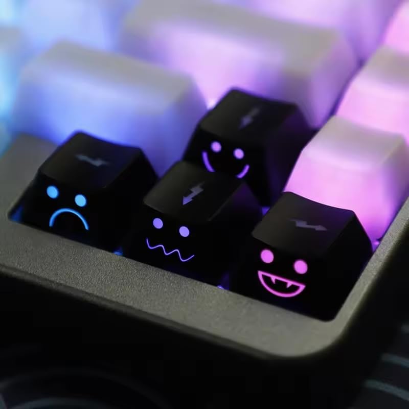 Alien Backlit Keycap Set - Custom kecaps for Cherry MX Mechanical Keyboard, SA Profile, R4 Keycaps, Translucent Backlight, PC Gaming Gifts, Personalized Keycap (Alien/Escape Key)