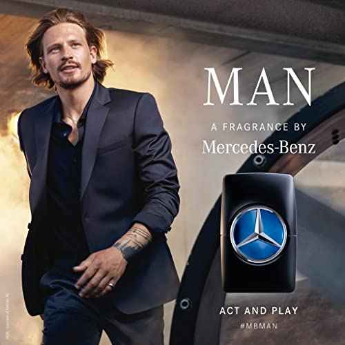 Mercedes-Benz Man Intense - Eau de Toilette - Long Lasting Amber & Patchouli Cologne - 0.84 oz Spray