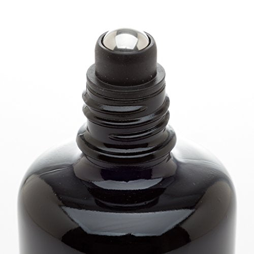 Infinity Jars 100?ML Black Ultraviolet Glass Bottles Airtight, Leak-Proof, Smell-Proof Screw-Top Containers for Essential Oils, Perfume, Lotion, Travel Storage, Reusable 7 Bottles Variety Pack