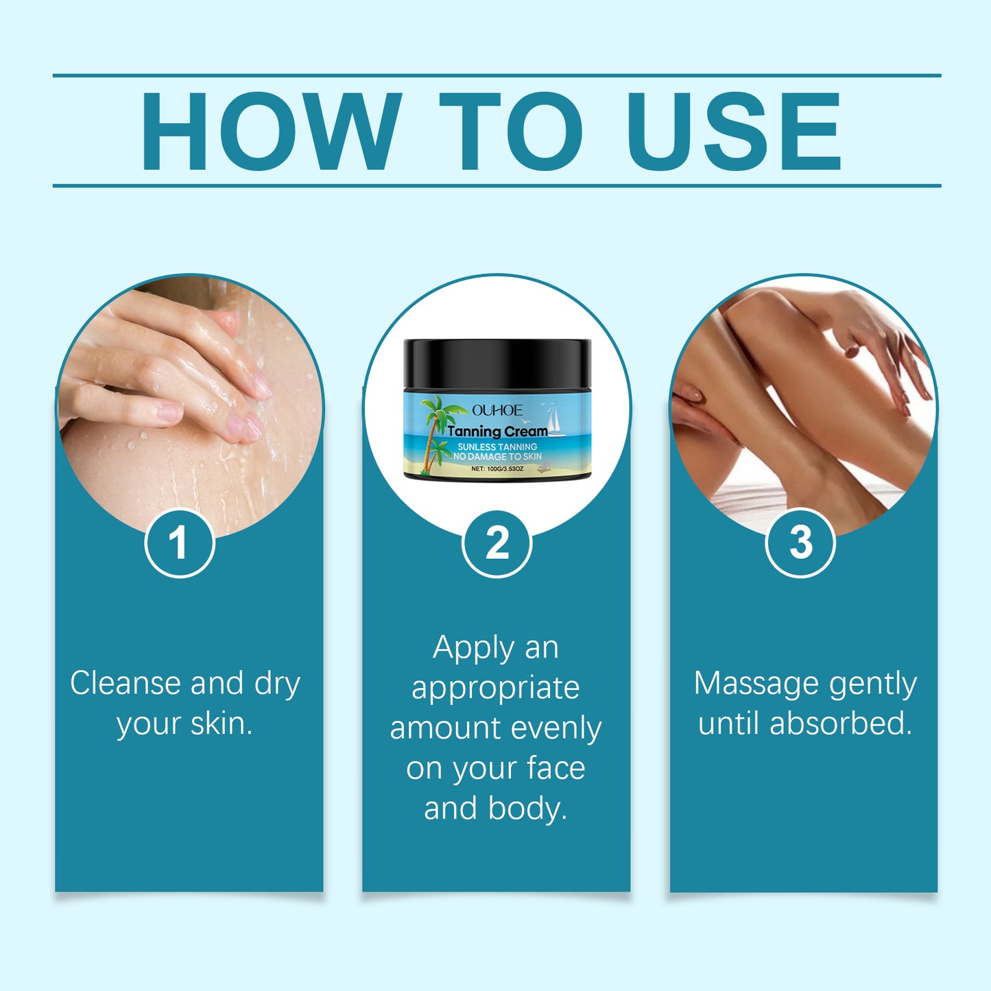 Nourishing Skin Moisturizer Cream for Anti-Tanning and Sunburn Relief