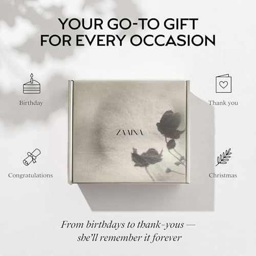 ZAAINA Spa Gift Basket for Women - Natural Self Care Kit, Handmade Soaps, Face Mist, Serum - Deluxe Set