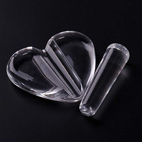 1 Set Acrylic Professional Embossed Mold Nail Art Tools Heart Shape Nail Art Equipments Metal Frame Bending Curve Shaping Press Tools for Nail Salon and Home Nail Art Decors Design, Clear