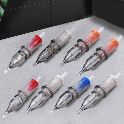 Pro Tattoo Needles Cartridges,20pcs #12-09RL Round Liner Disposable Cartridges Needles for Tattoo Machine Pen,Needle Cartridges for Tattooing