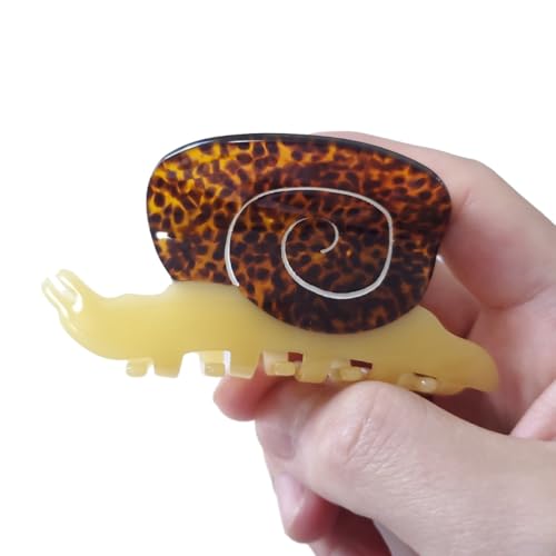Snail Hair Clip,Acetate Hair Claw,Small Hair Clips for Women