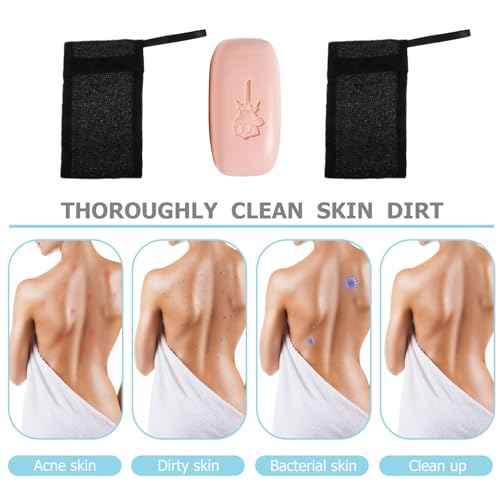 Healifty 10Pcs Mesh Soap Bags for Face Cleansing and Soap Foaming with Natural Soaps Exfoliating Shower Skin Care Tools 7.87X4.72 Inches