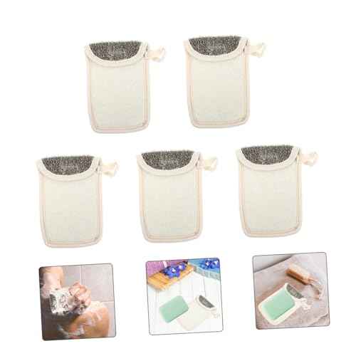 Angoily 5pcs Exfoliating Soap Net Soap Storage Pouches for and Release for Bathing and Shower Use