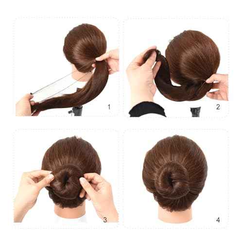 YANTAISIYU 50 Pcs Hair Net 20 Inch Invisible Elastic Mesh Wig nets for Hair Bun Food Service (Bulk Packing,Dark Brown)