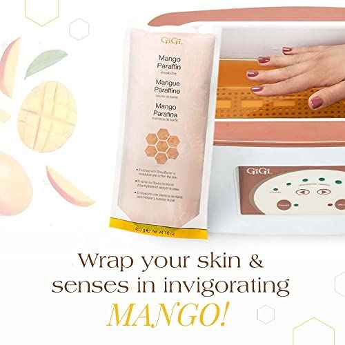GiGi Paraffin Wax Refill with Mango & Shea Butter ? Ultra-Hydrating Hand & Feet Treatment, Compatible with Paraffin Bath & Machine, 16 oz