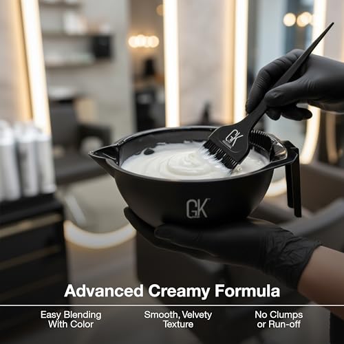 GK HAIR Vegan Professional Hair Creme 20 Volume Developer 33.8 Fl Oz for Hair Coloring Bleach - High-Performance Long Lasting Semi-Permanent Hair Color Toner Dye
