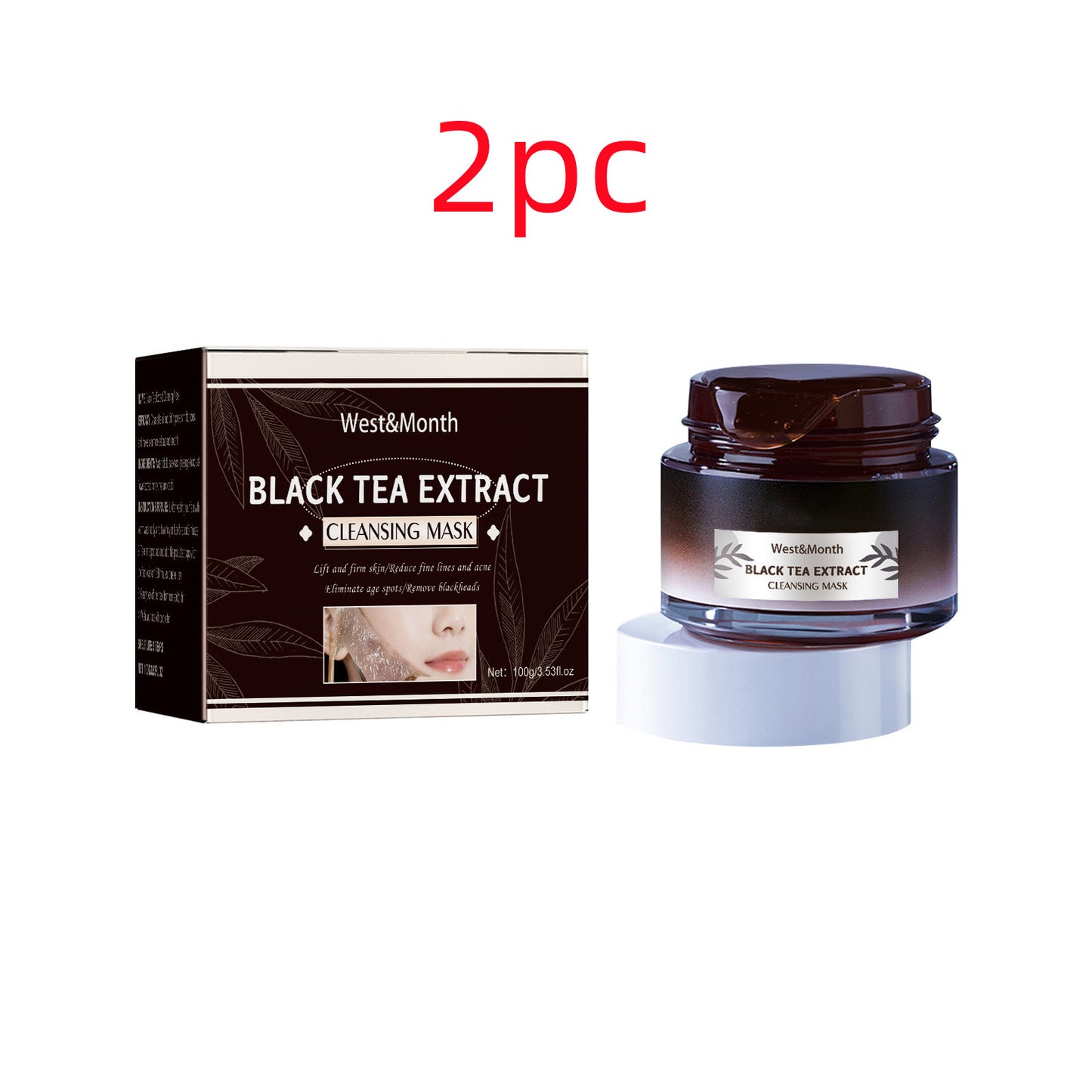 Black Tea Facial Mask for Pore Cleansing 100g – Daub-Type Skin Care