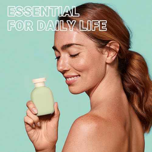 ASEVAT 3.4oz Travel Bottle with Flip Cap, Leak Proof Squeeze Bottles, Refillable Plastic Travel Containers for Creams, Lotion, Foundation, Shampoo, Conditioner