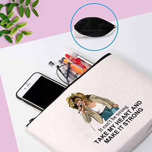 GJTIM Musical Gift Musical Song Lyrics Gift Musician Inspired Zipper Pouch Musical Theatre gift Musical Makeup Bag (Make It Strong Bag)