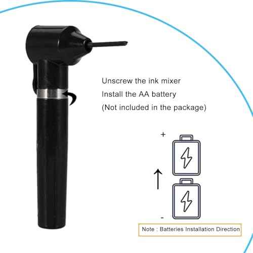 Ink Mixer Machine Kit, Yuelong Pigment Mixer Machine with 100Pcs Mixing Sticks Eyebrow Color Makeup Ink Pigment Electric Agitator Machine for Makeup Microblading Supplies