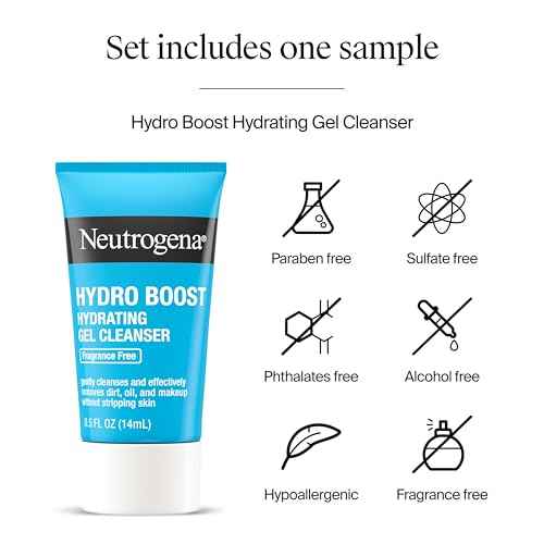 Neutrogena Rapid Wrinkle Repair Retinol Face Moisturizer with SPF 30, Daily Anti-Aging Face Cream, Retinol & Hyaluronic Acid & Trial Size Hydro Boost Facial Cleanser, 0.5 fl. oz
