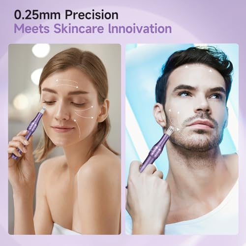 Microneedle Derma Roller Pen - Professional Microneeding 0.25 mm Derma Roller Beauty Pen - Microneedles Roller Pen for Women Men Tools