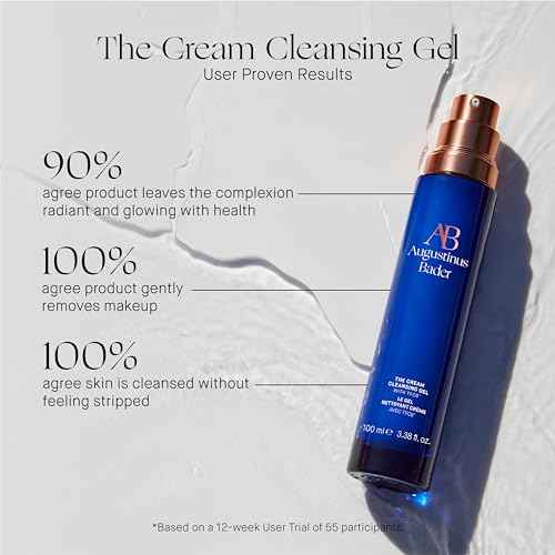 Augustinus Bader The Cream Cleansing Gel ? Luxury Gentle Hydrating Face Cleanser ? Removes Impurities & Excess Oil While Supporting Skin Barrier ? Soothing & Non-Drying Formula