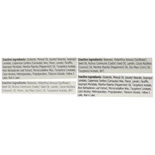 BALMSHOT Lip Balm - Multipack of four (4) BALMSHOT SPF 15 Lip Balms