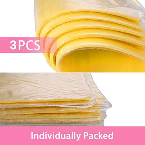 3mm Tattoo Practice Skin, 3 Pcs 12x8" 3mm Thick Silicone Fake Skin Blank Double Sides Soft Skin, Tattooing Microblading Eyebrow Lip Practice Sheet for Beginners and Artists (3Pcs I 3mm)