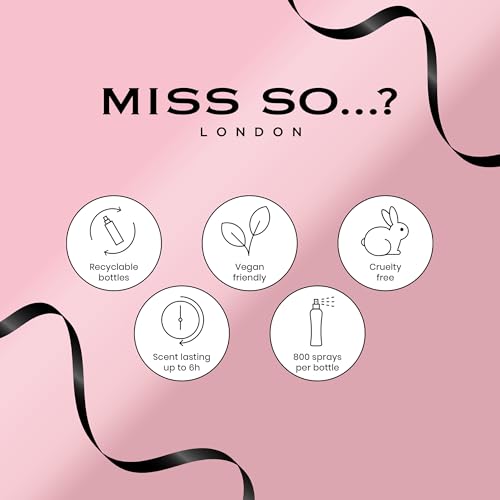 So¡¦? Miss Set - Perfumes for Women with Floral, Fruity and Vanilla Perfume Notes - 800 Sprays - Gifts for Women - 3 pcs Gift Set