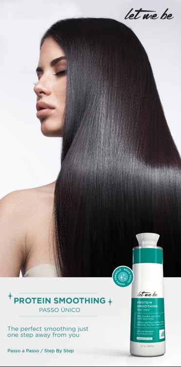Let Me Be Hair Keratin Treatment: Brazilian Protein Smoothing, Moisturizing, Frizz-Free, & Intensive Shine in a Single Step. Effective 500ml/16.91oz for Straight, Lustrous Hair